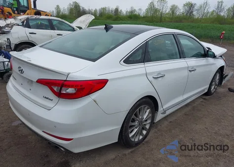 2015 Hyundai Sonata Limited z USA, uszkodzony, nr VIN 5NPE34AF6FH071075